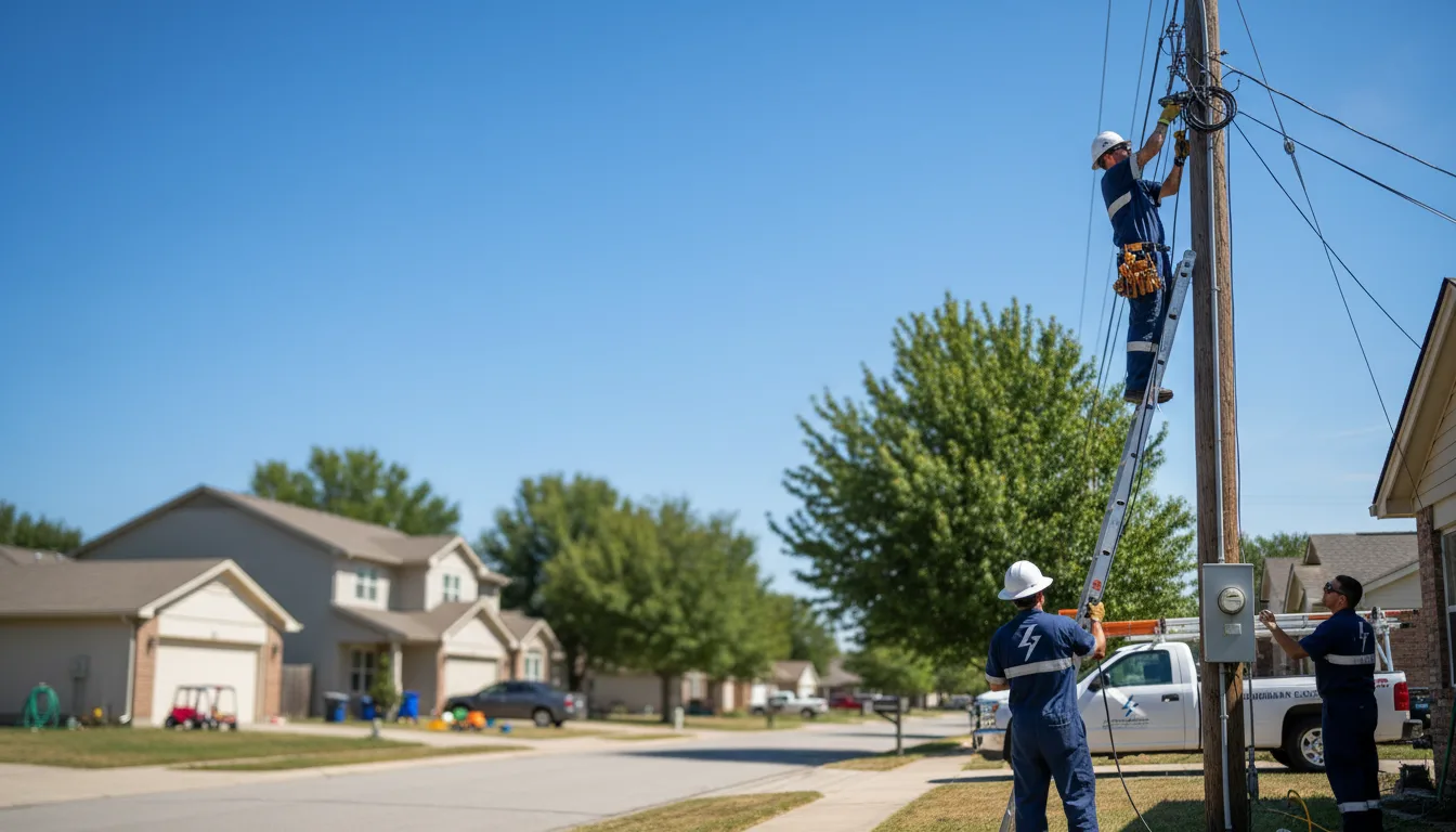 Residential electrician providing installation services in Nicholson, PA